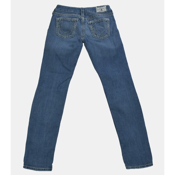 True Religion Women's Jeans Size 30 Blue Denim Skinny Stretch Pants - Picture 11 of 16